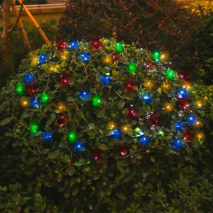 Solar Powered String Lights Outdoor Multi Color