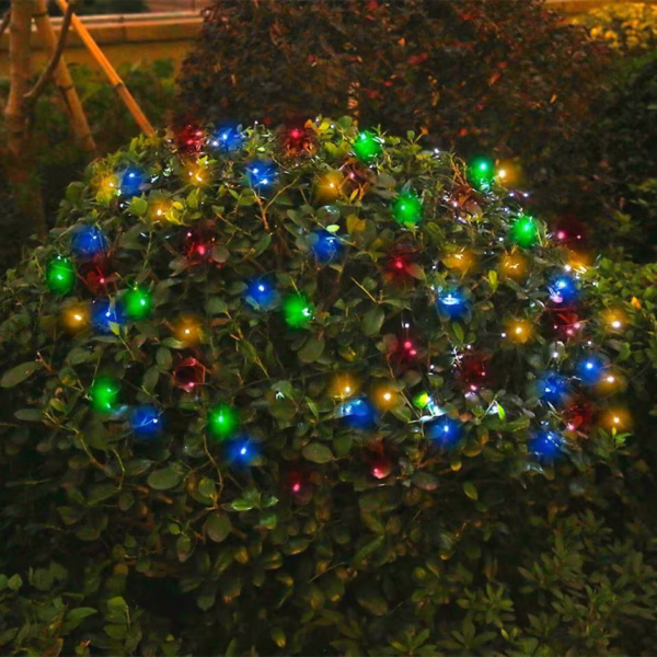 Solar Powered String Lights Outdoor Multi Color
