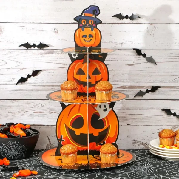 Halloween Spooktacular Dessert or Cupcake Display Stand 3-Tier - Image 3