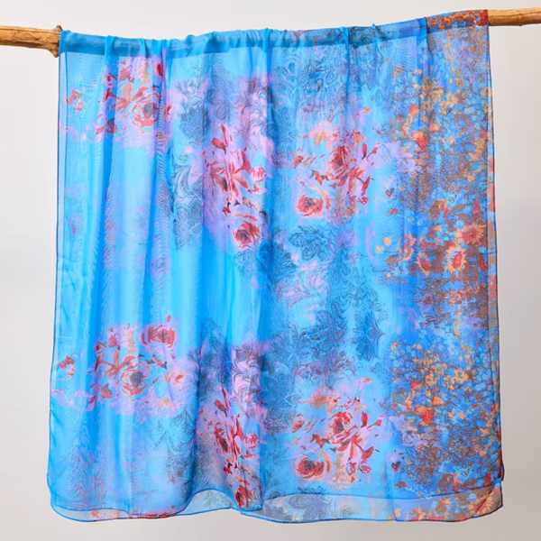 Women's Sheer and Lightweight Chiffon Scarf - Image 13