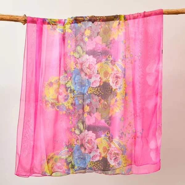 Women's Sheer and Lightweight Chiffon Scarf - Image 10