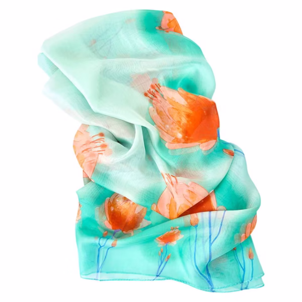 Women's Sheer and Lightweight Chiffon Scarf - Image 5