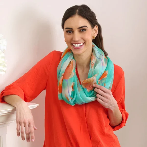 Women's Sheer and Lightweight Chiffon Scarf - Image 3