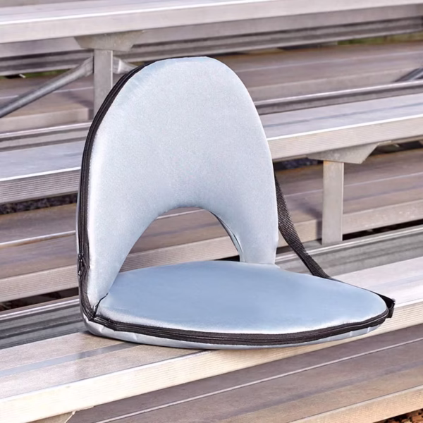 Travel Folding Cushioned Seat 5 Adjustable Positions Blue Or Gray - Image 6