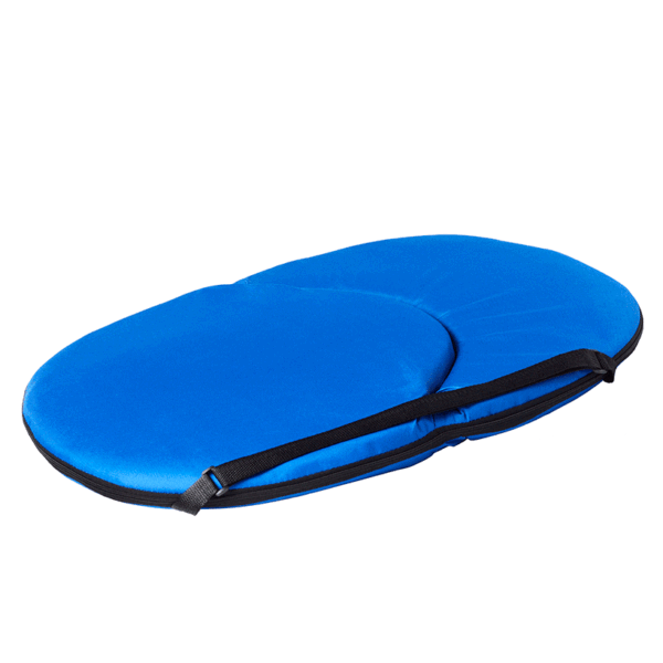 Travel Folding Cushioned Seat 5 Adjustable Positions Blue Or Gray - Image 4